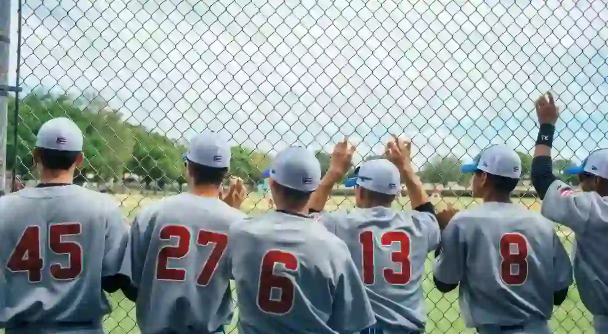 Young Puerto Rican baseball players