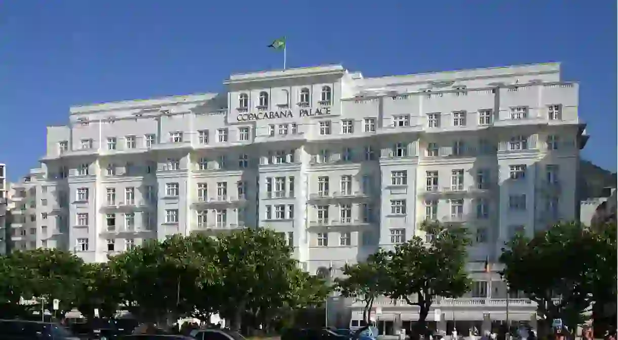 The front of Copacabana Palace