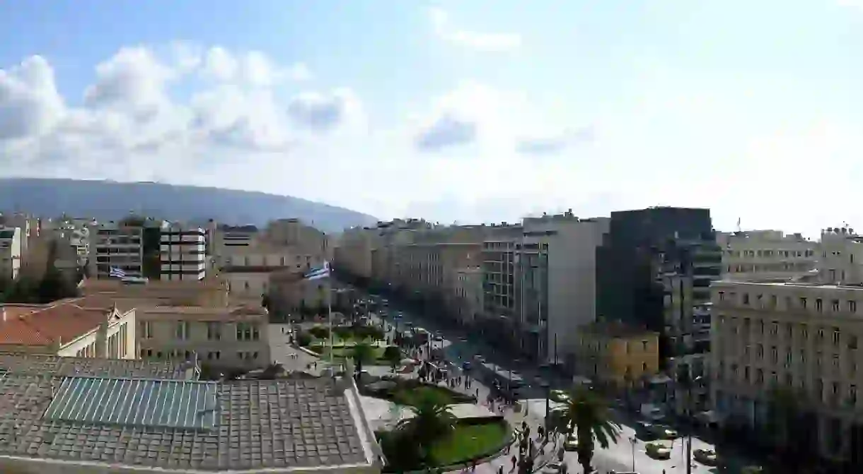 View of Panepistimiou Street