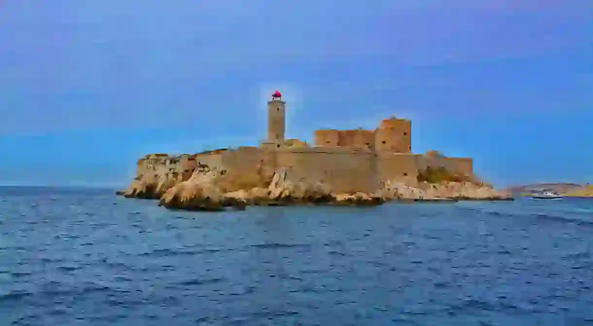 The imposing fortress of Château dIf sits just off the coast of Marseille