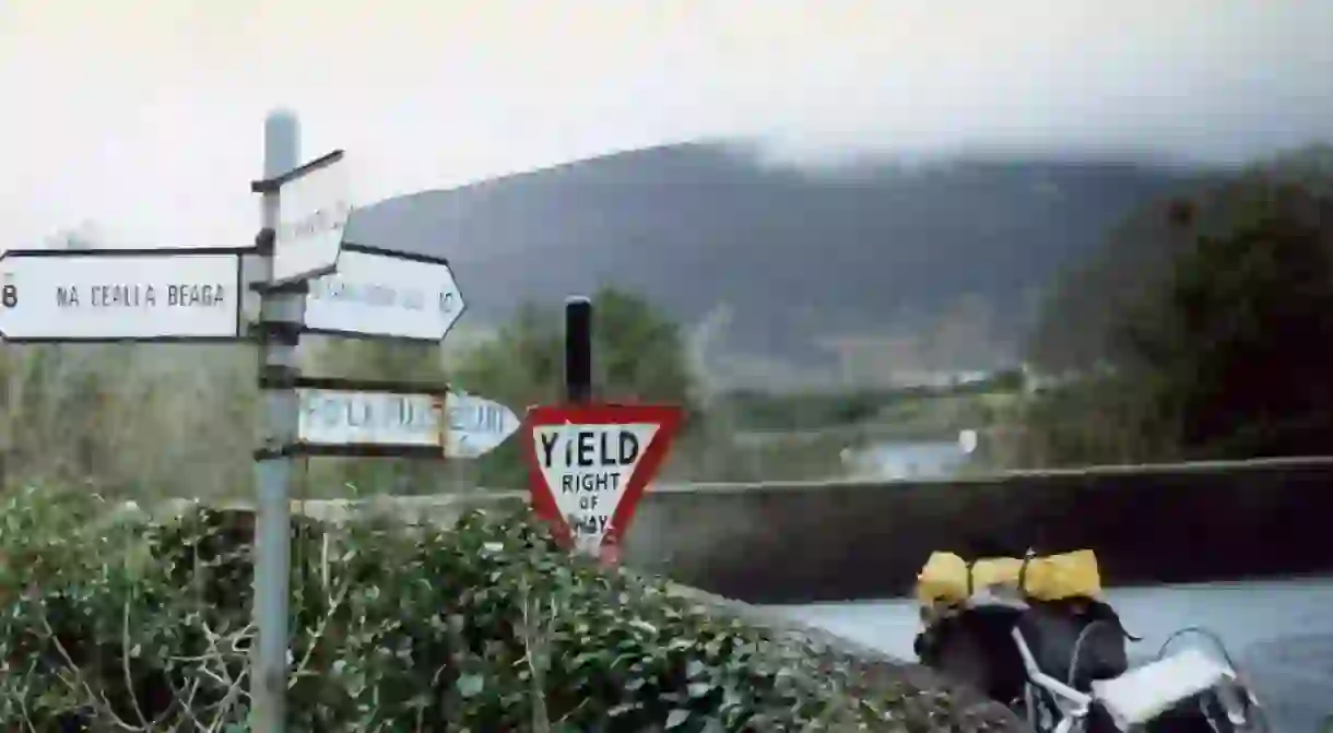 Gaeltacht road signs in Co. Donegal