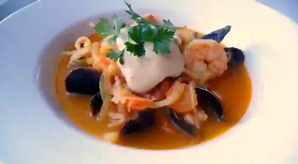 Bouillabaisse is a fish soup from Marseille