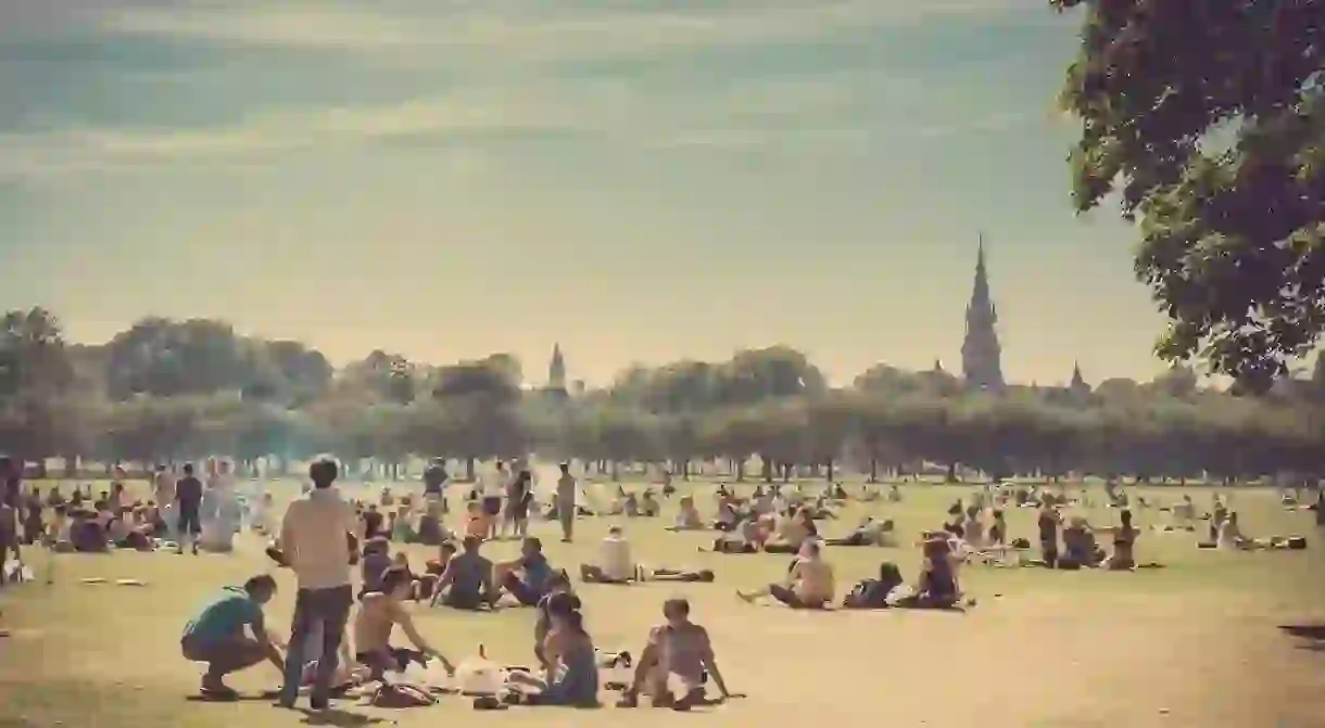 Sunbathers In The Meadows