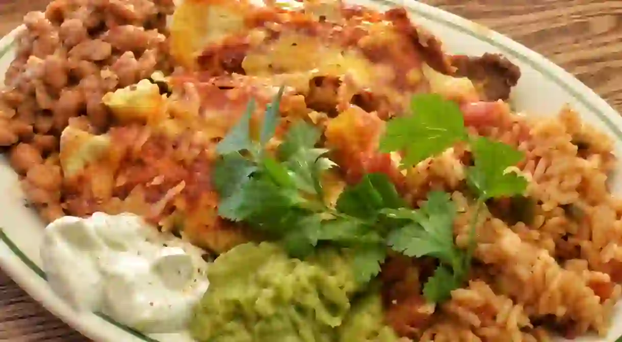 Beef enchiladas