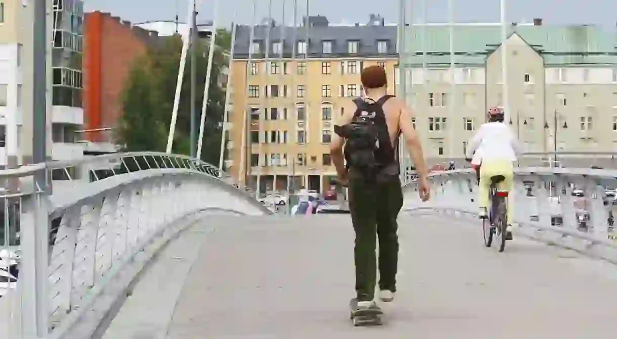 Skating in Tampere, Finland