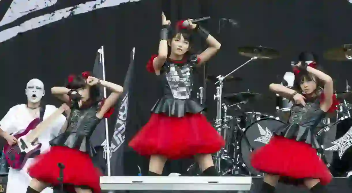 BABYMETAL performs at Leeds Festival