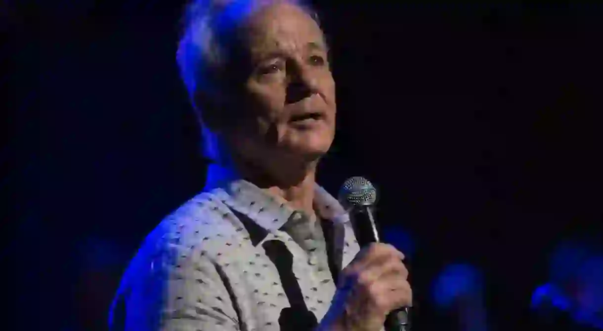 Bill Murray performing at the Love Rocks NYC! Benefit Concert