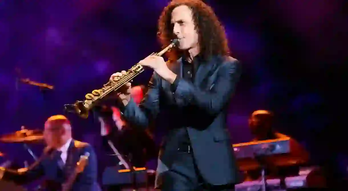 Kenny G performs with Earth, Wind & Fire