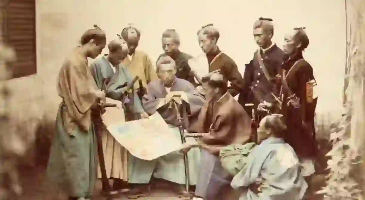 Samurai of the Chosyu clan, during the Boshin War period