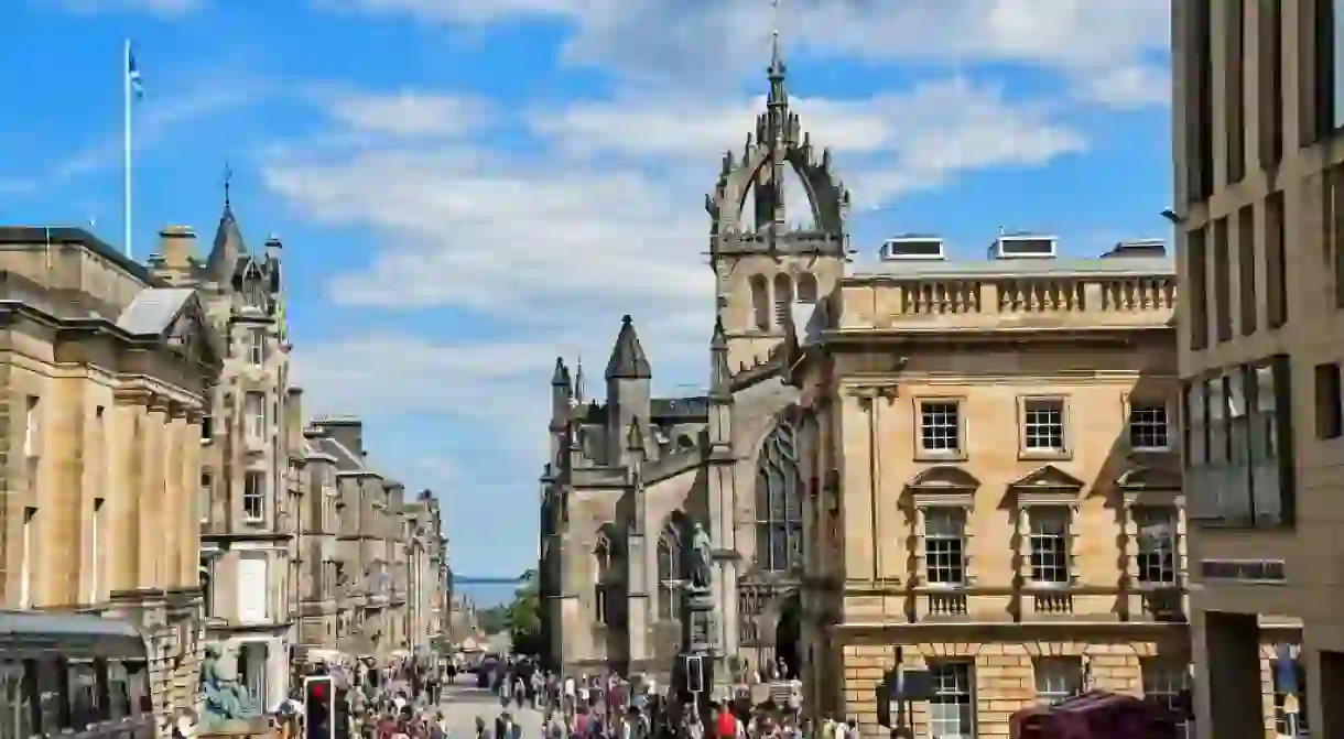 Royal Mile In Edinburgh