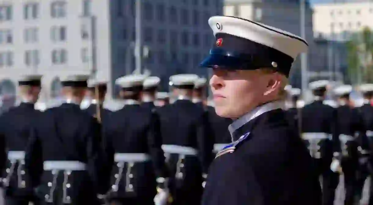 Female Cadet in Helsinki