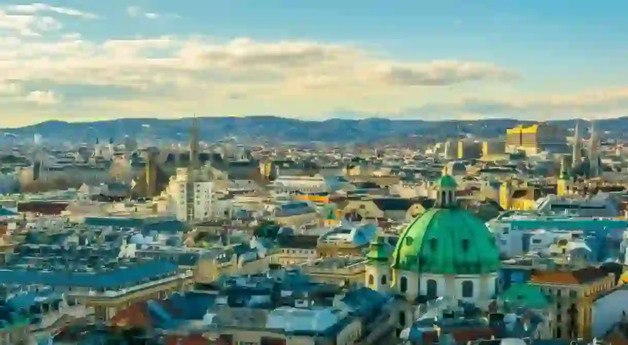 Aerial view of Vienna