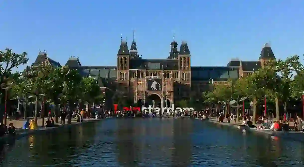 The Rijksmuseum from Museumplein