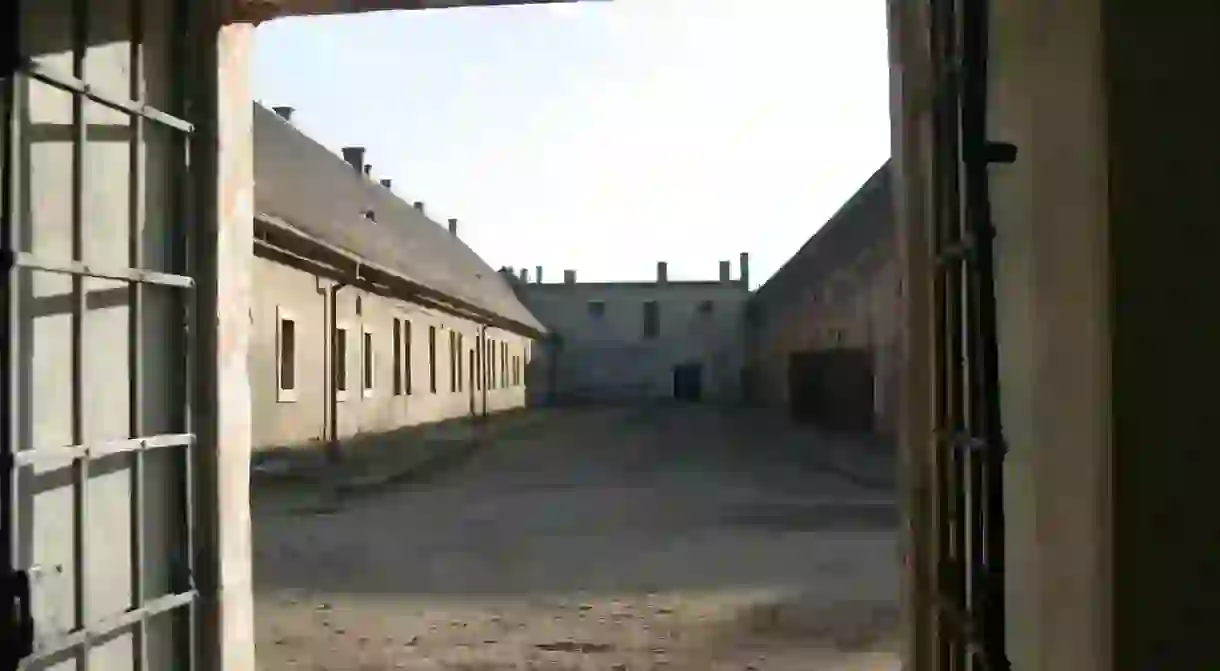 Terezin courtyard