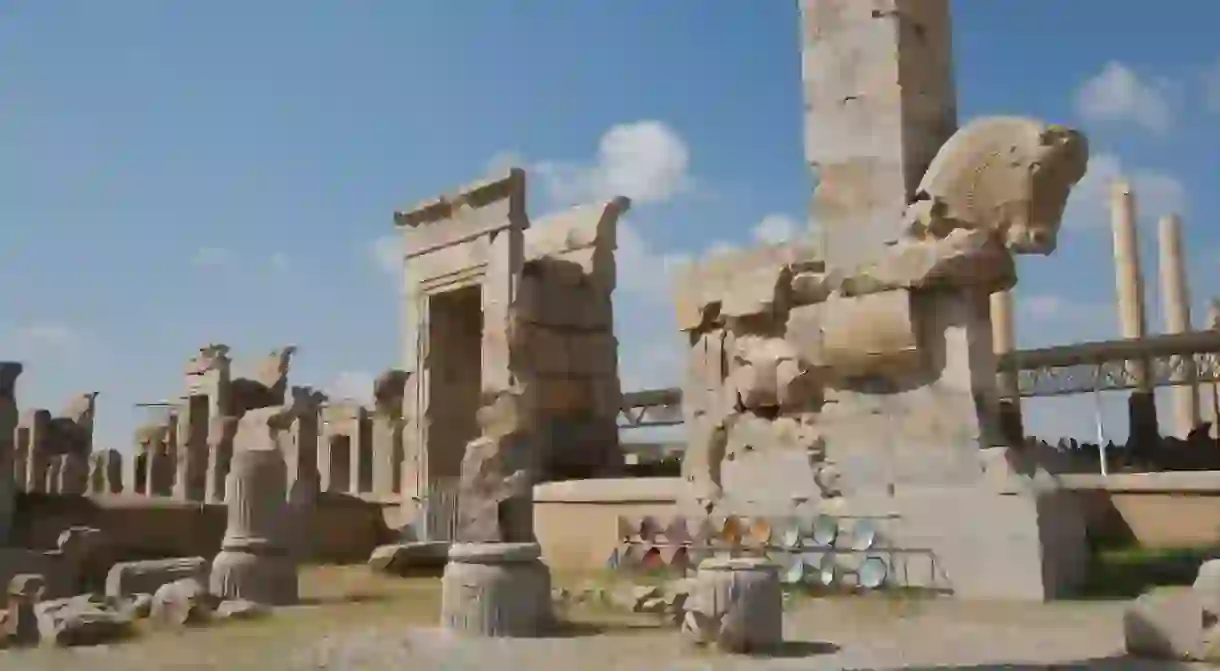 The ancient ruins of Persepolis