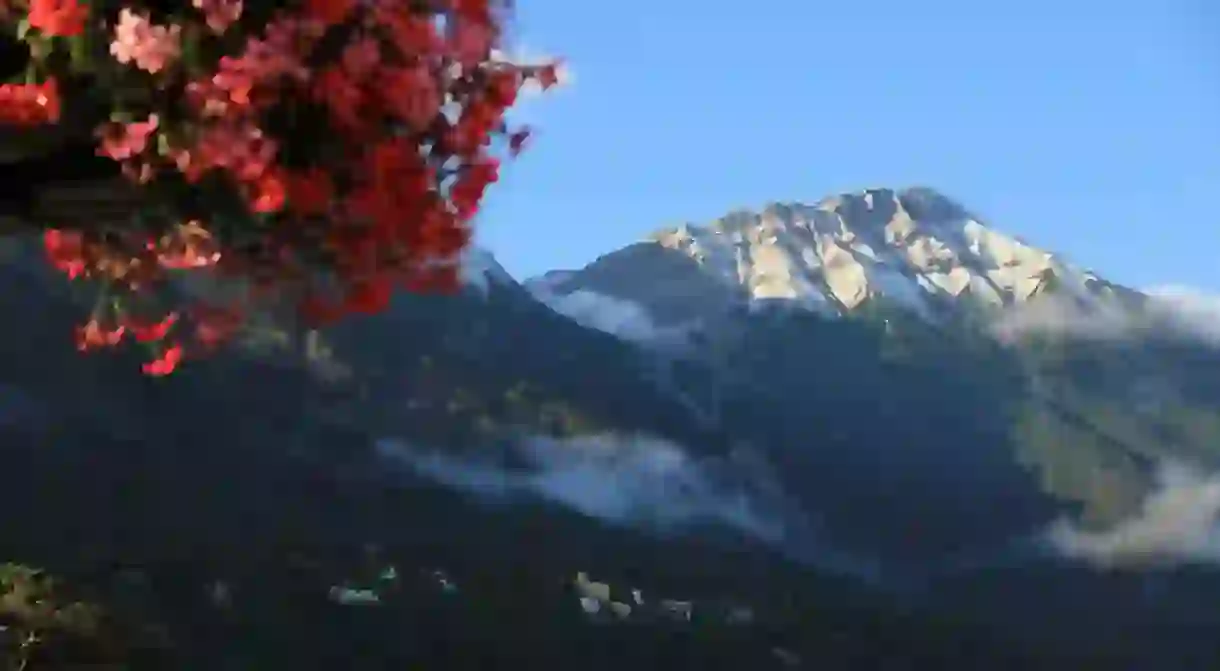 The August-snow in Innsbruck