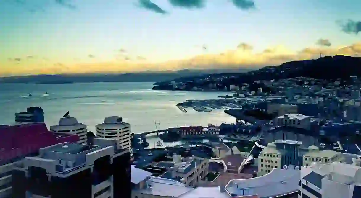 View from the Majestic Centre, Wellington, New Zealand