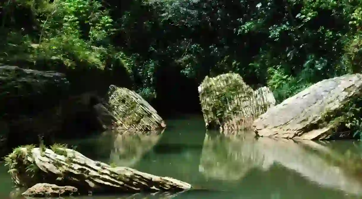 A cave in Utuado, Puerto Rico