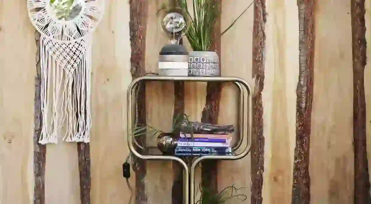 Antique Brass Shelf Unit by MadamStoltz