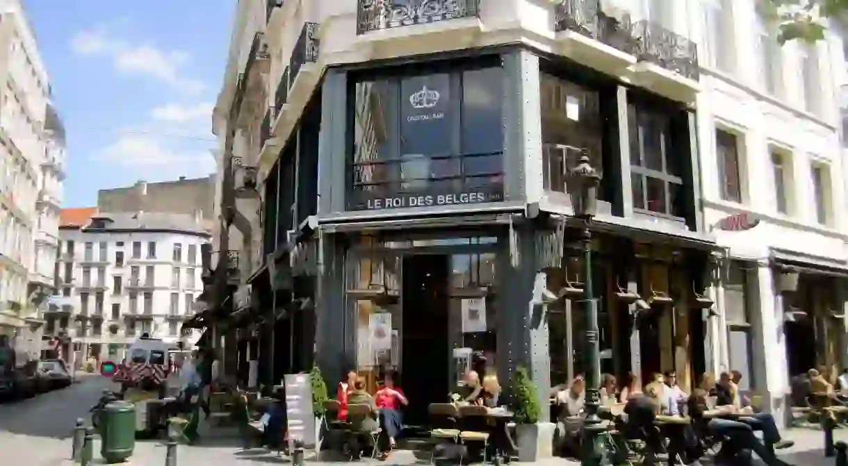 Café Le Roi des Belges on the Place Saint-Géry