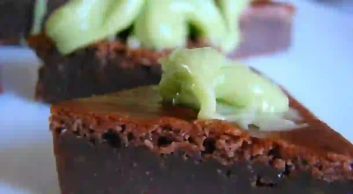 Cocao avocado brownie