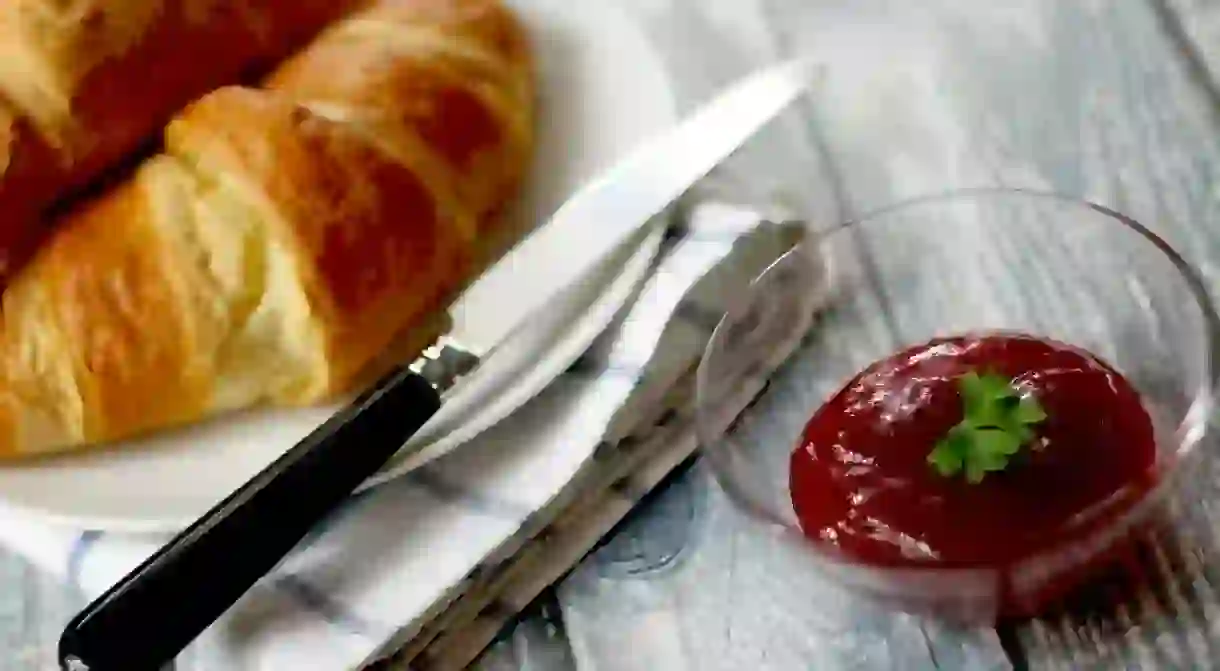 Croissants and jam