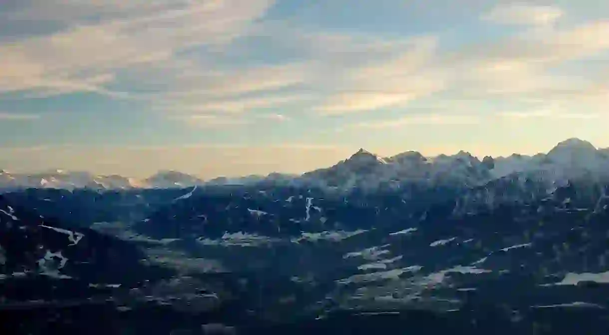 Sprawling mountain landscapes in Innsbruck