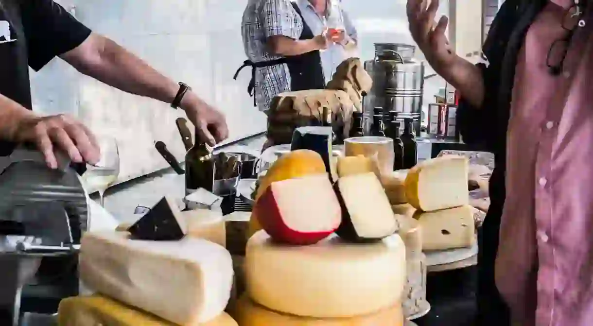 The Hermanuspitersfontein Food & Wine market sells some of the best local cheeses available