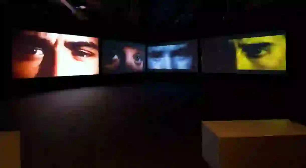 Media installation on four screens Photo: