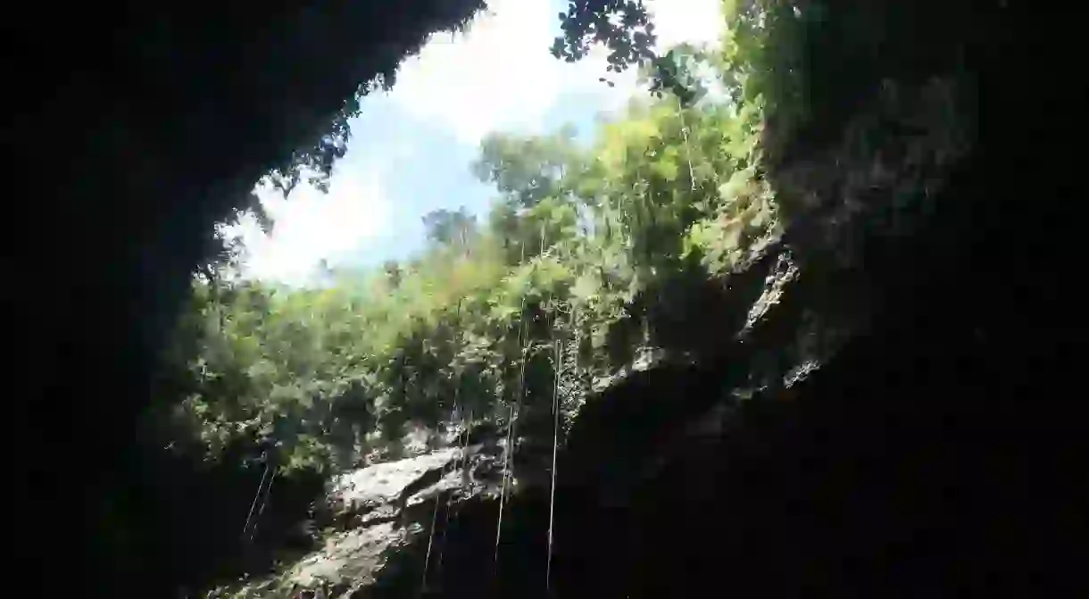 Opening at the Rio Camuy caves