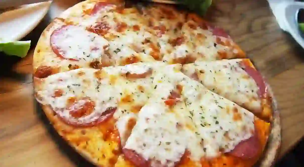 Roman-style pizza