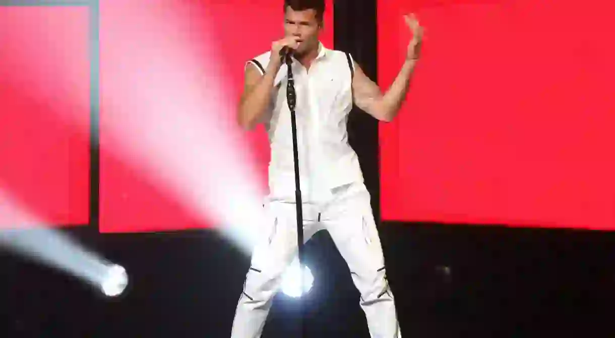 Ricky Martin performing