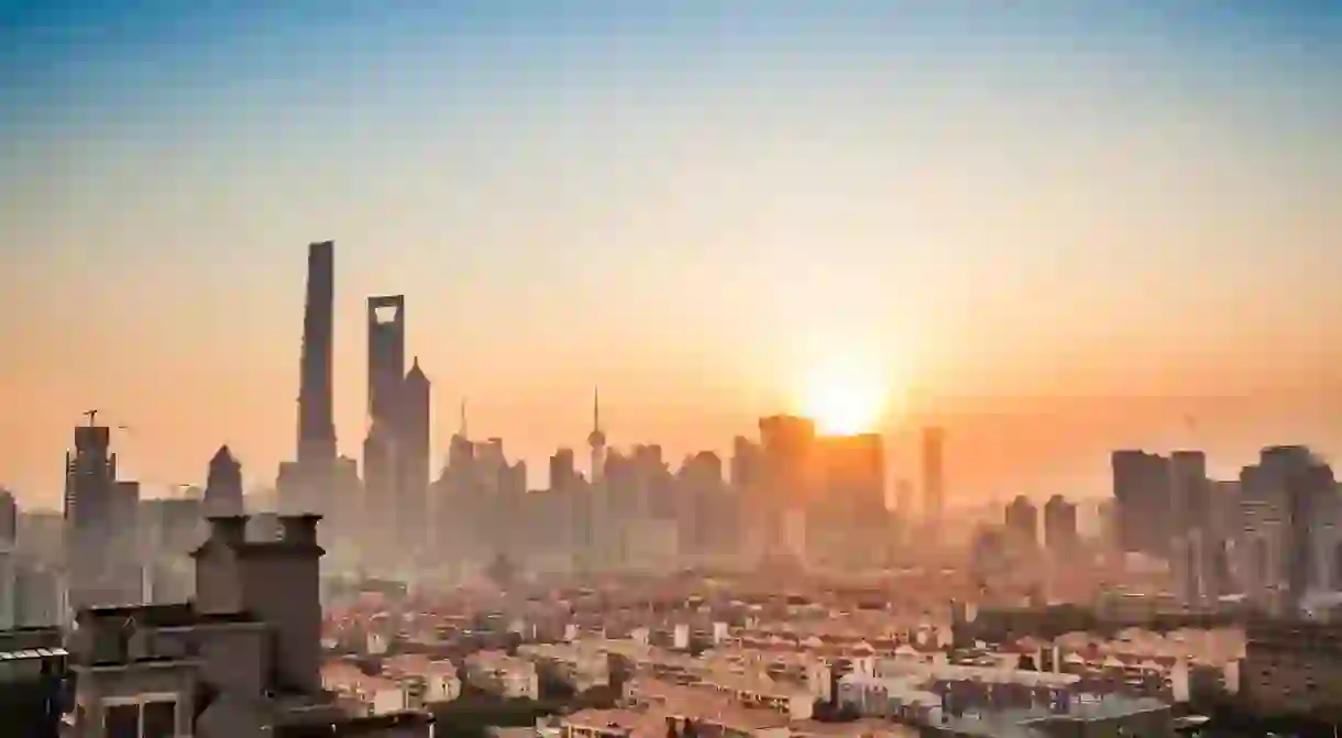 Shanghai Skyline from Behind