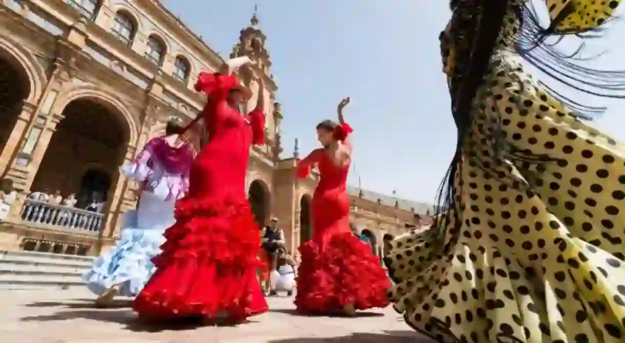 Flamenco on Plaza de España, Seville