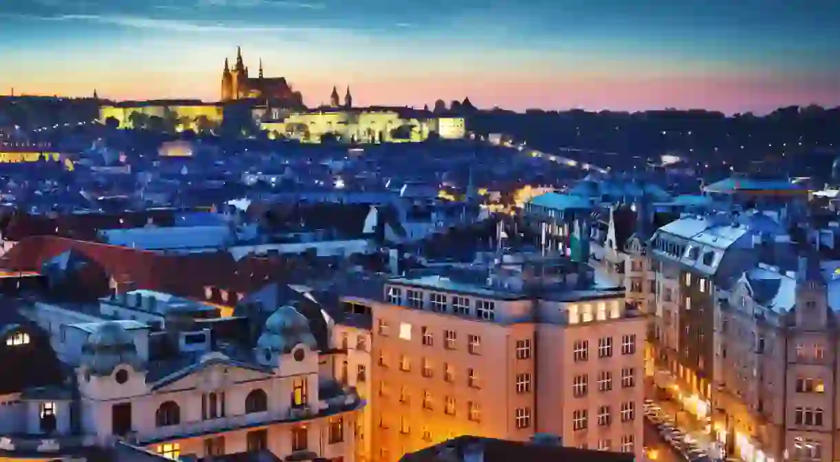 Prague at dusk