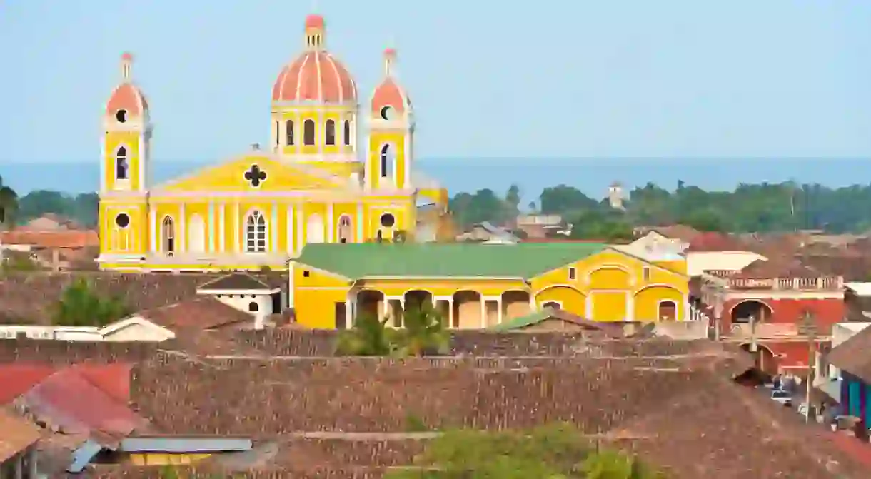 The yellow church in Granada, Nicaragua