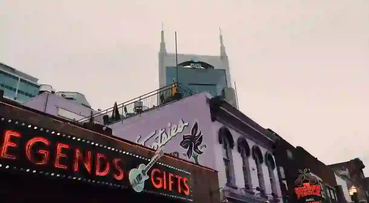 Downtown Broadway in Nashville