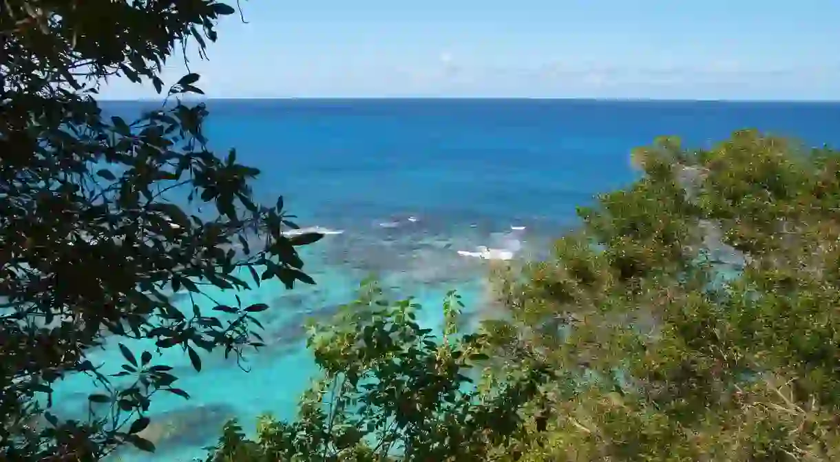 View of the sea from Isla de Mona