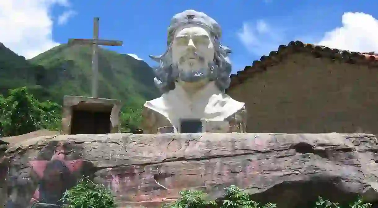 The Che Guevara Statue in La Higuera, Bolivia