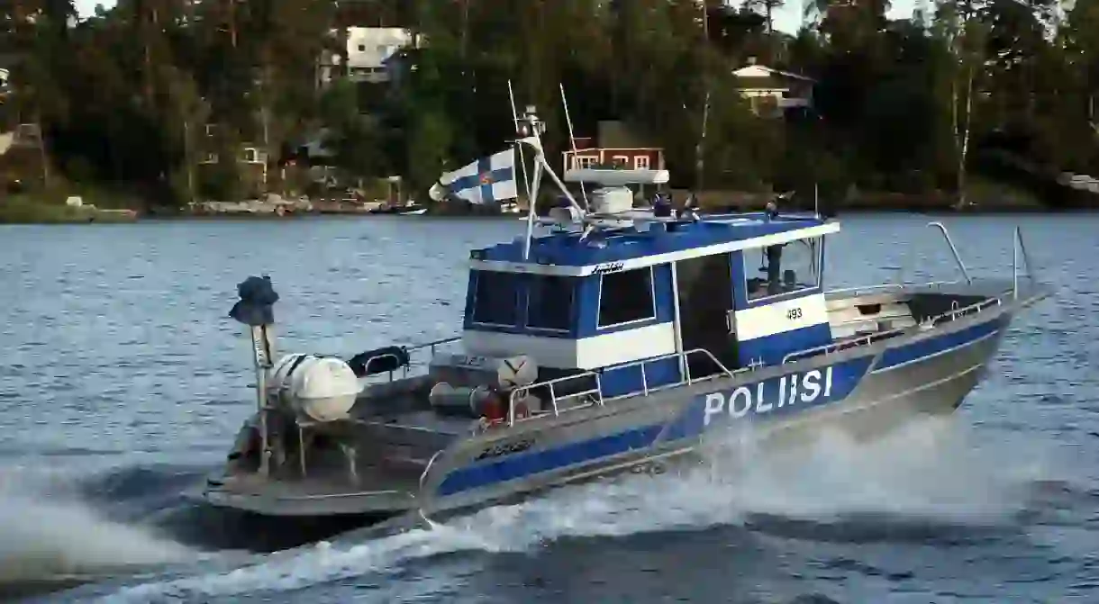 Finnish police boat