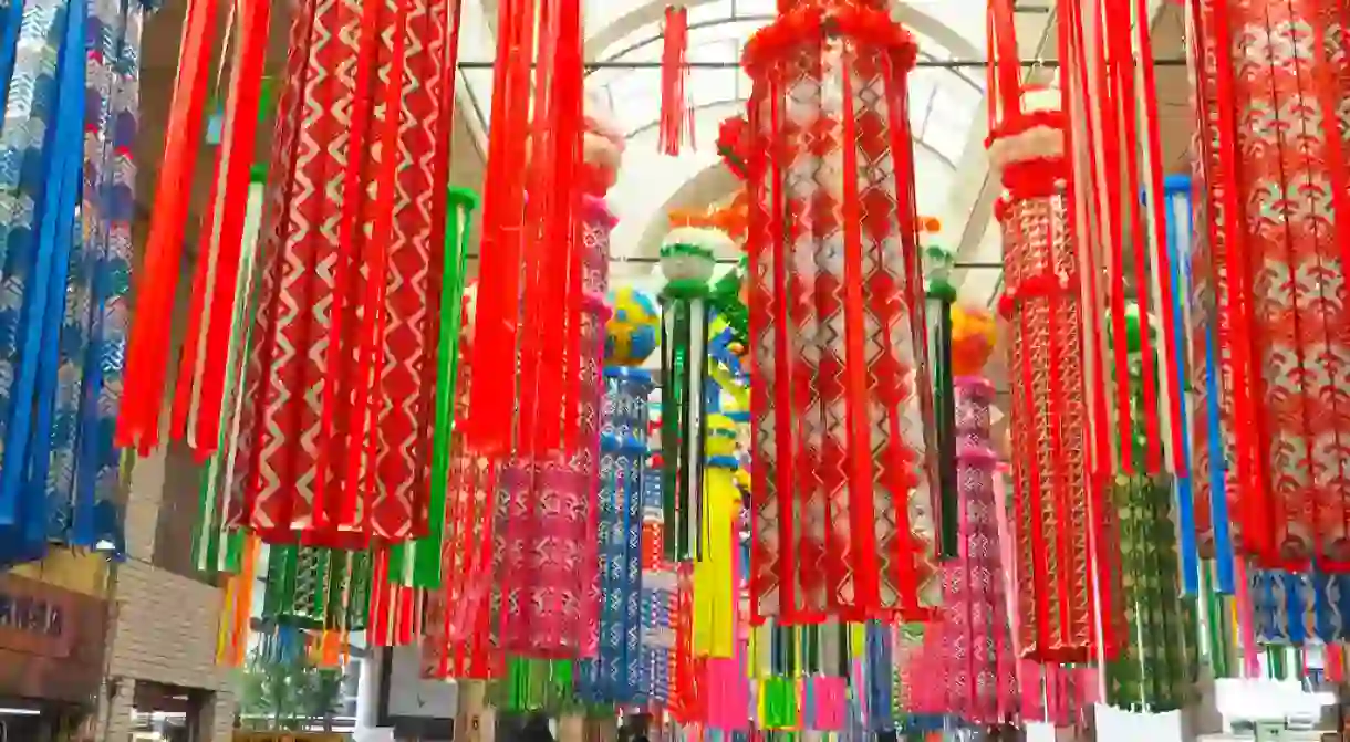 Decorative streamers for Tanabata