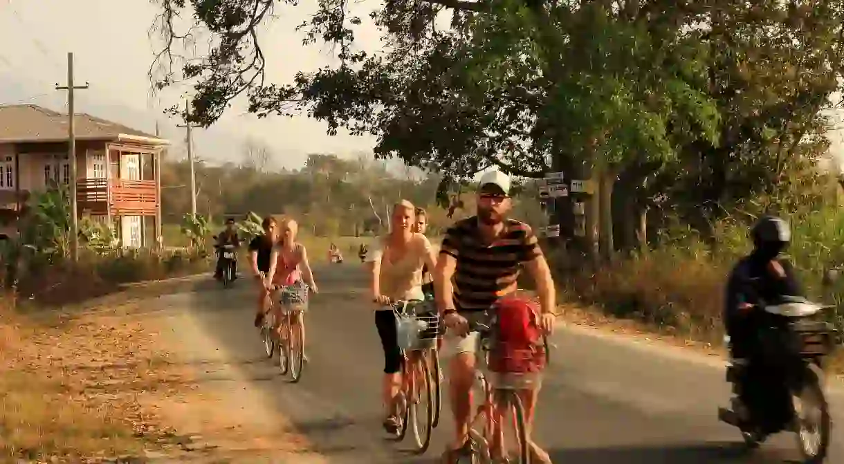 Cycling around Inle Lake