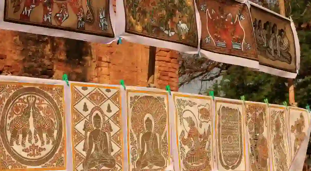 Buddhist art on display in Bagan