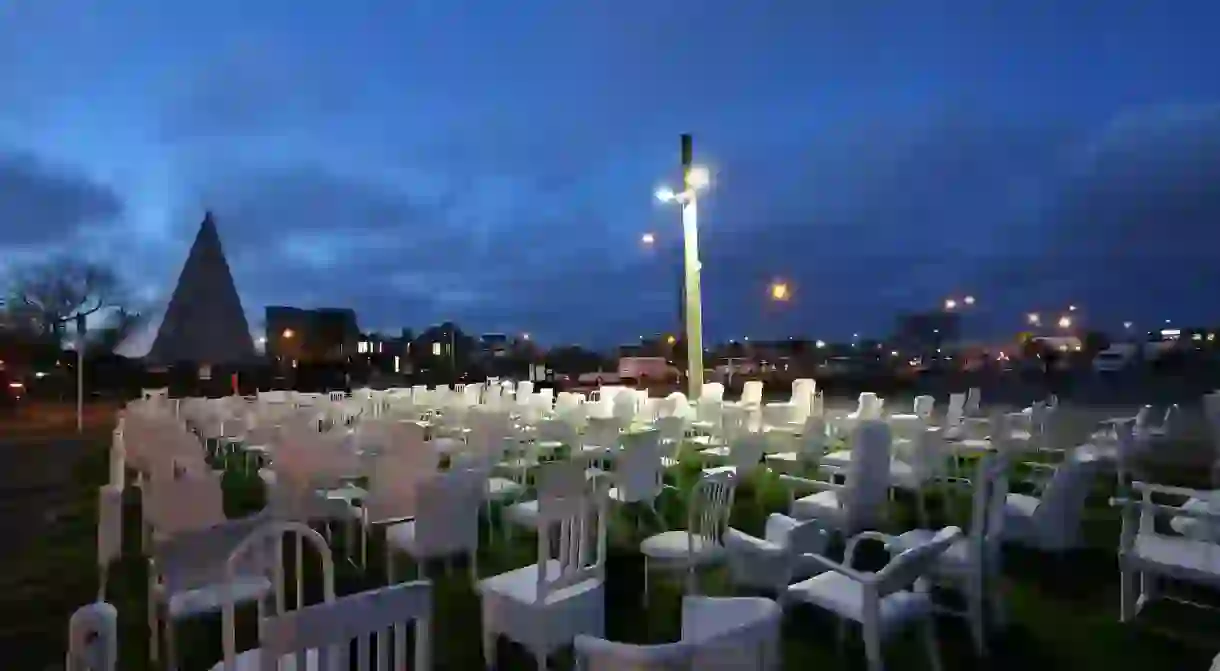 185 Empty Chairs - Earthquake Memorial