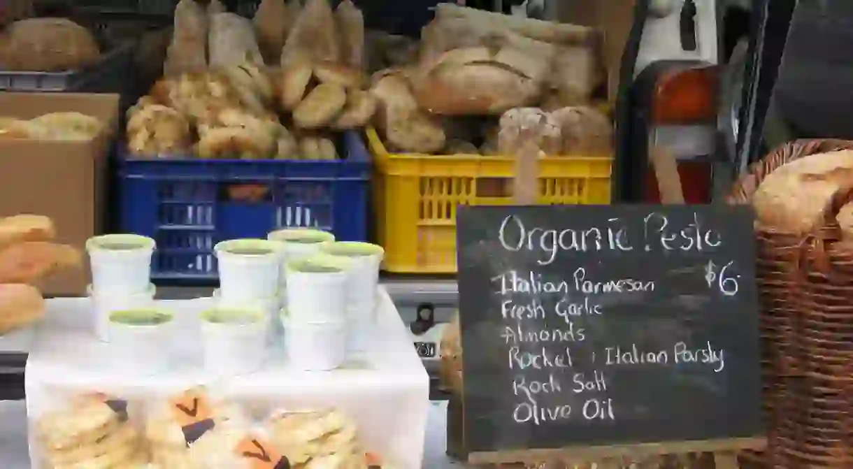 A Stall at the Lyttelton Farmers Market