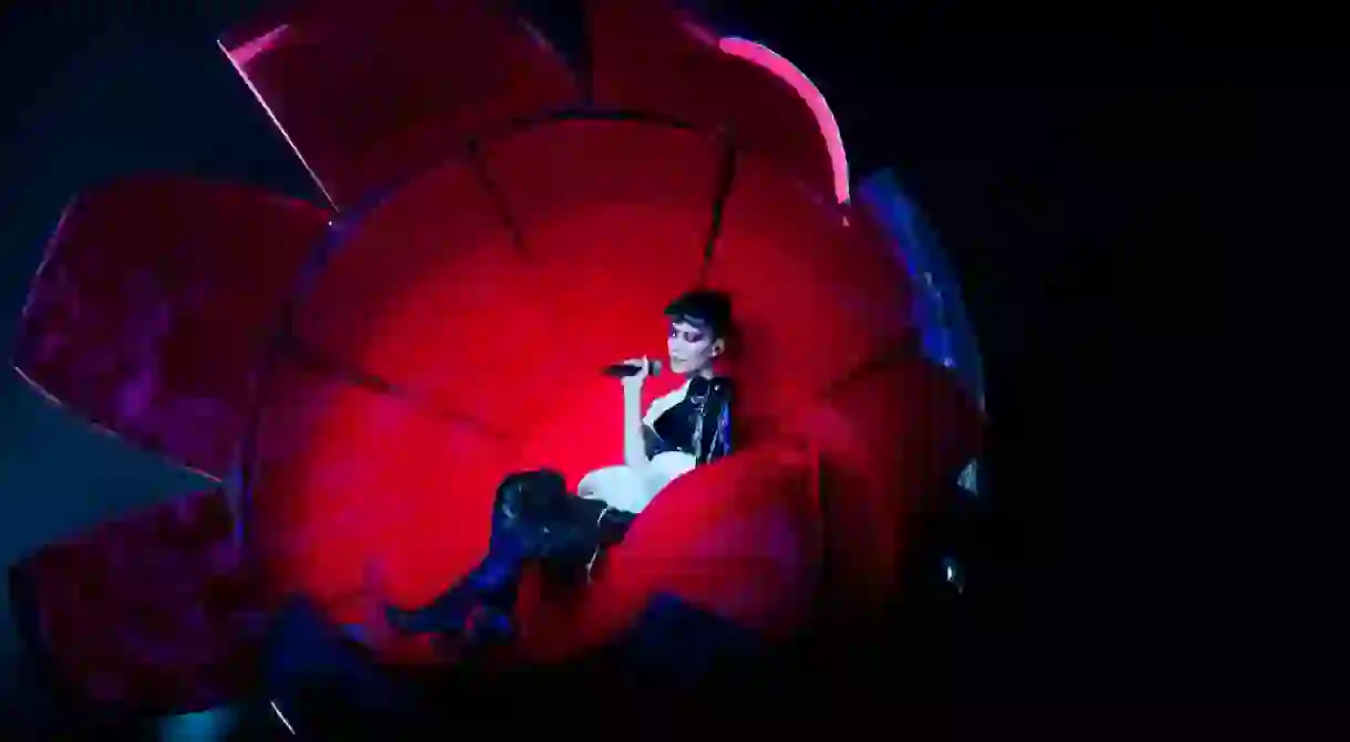 Faye Wong performing in Hong Kong in 2011