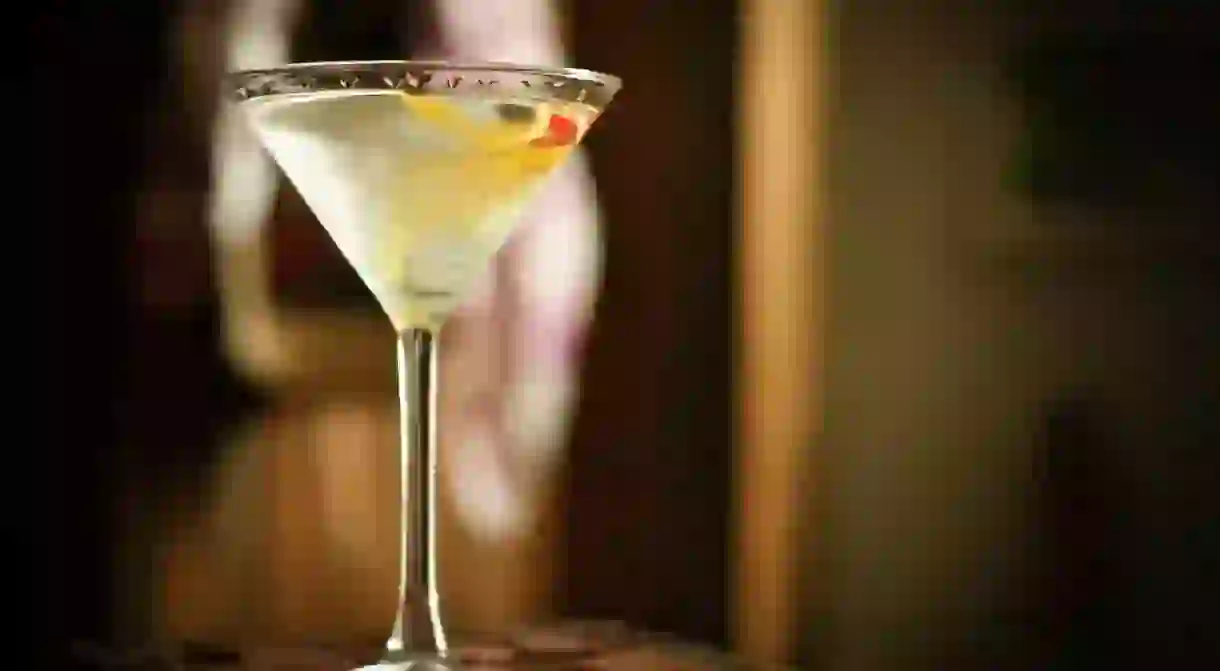 A gin martini