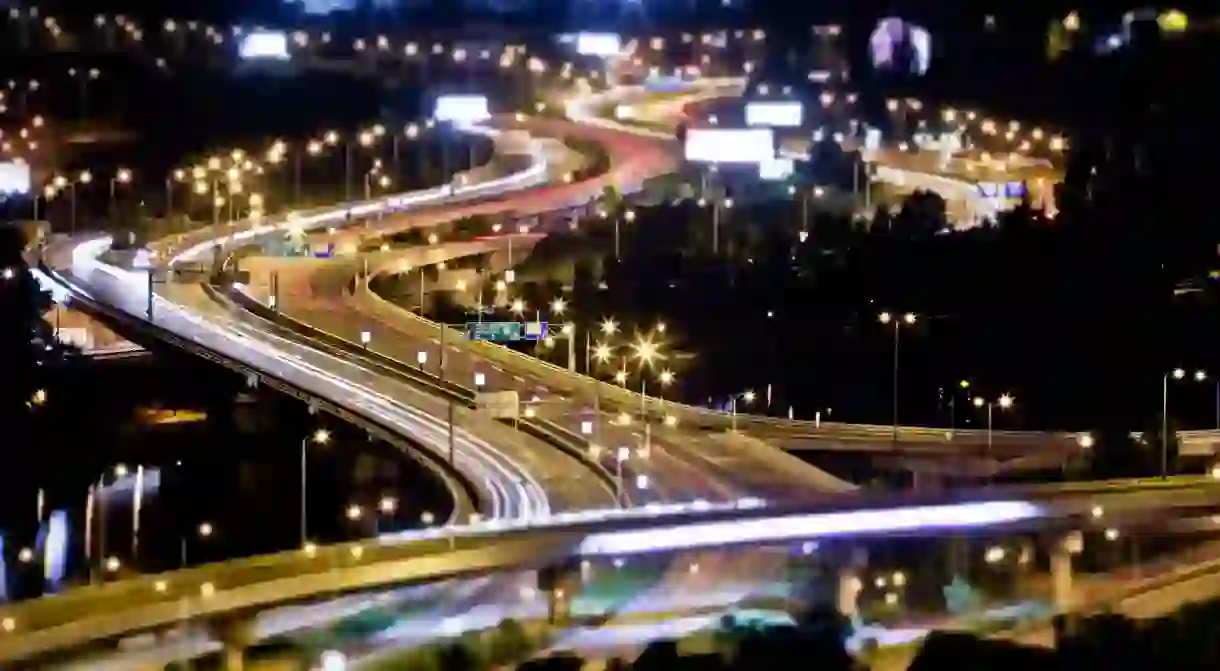 Night driving in Czech Republic