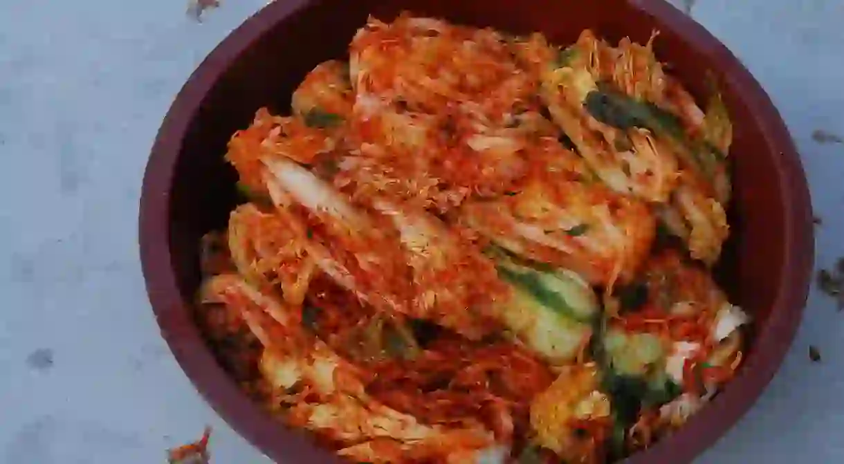 Making and sharing kimchi in Gaemi Village