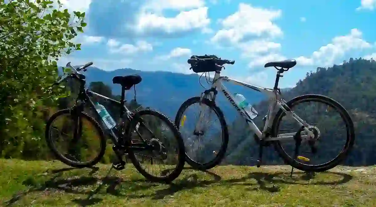 Mountain cycling in India